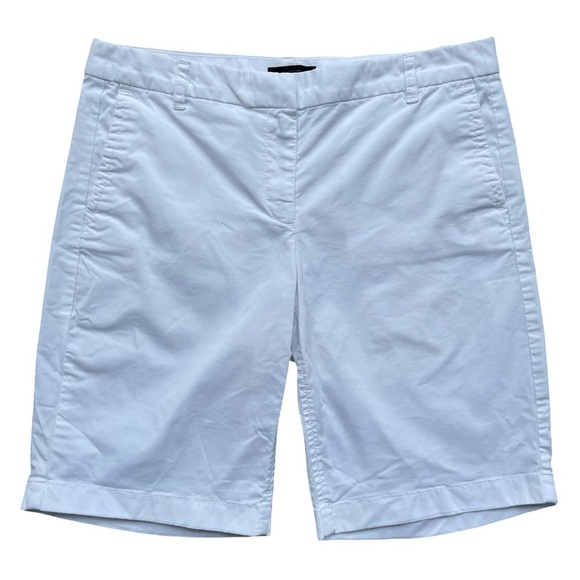 J. Crew White Bermuda Chino Short 10” - Size 4 - Picture 1 of 12